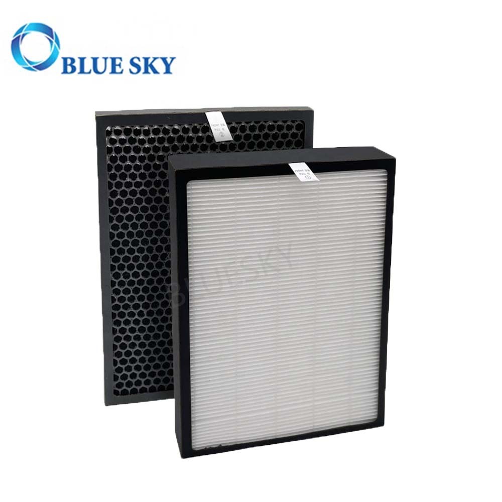 Panel H13 True HEPA Filter and Honeycomb Avtivated Carbon Filter for Alexapure Breeze Air Purifier AP-B102 and 3049
