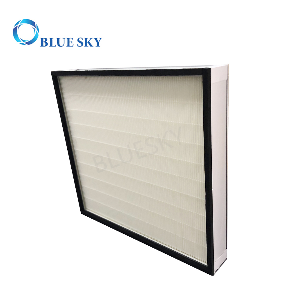 609x560x95mm China Manufacturer Air Conditioner HVAC Panel Filter Metal Frame Mini Pleated H13 H14 HEPA Air Filter