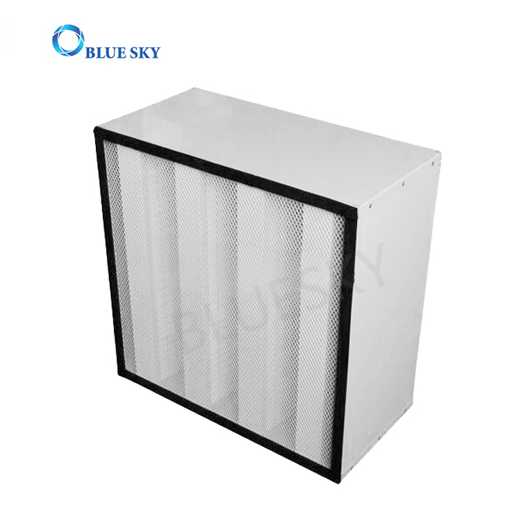 Customized High Efficiency HVAC System HEPA Filter 4V-Bank H14 U15 Ulpa Air Conditioner Filter