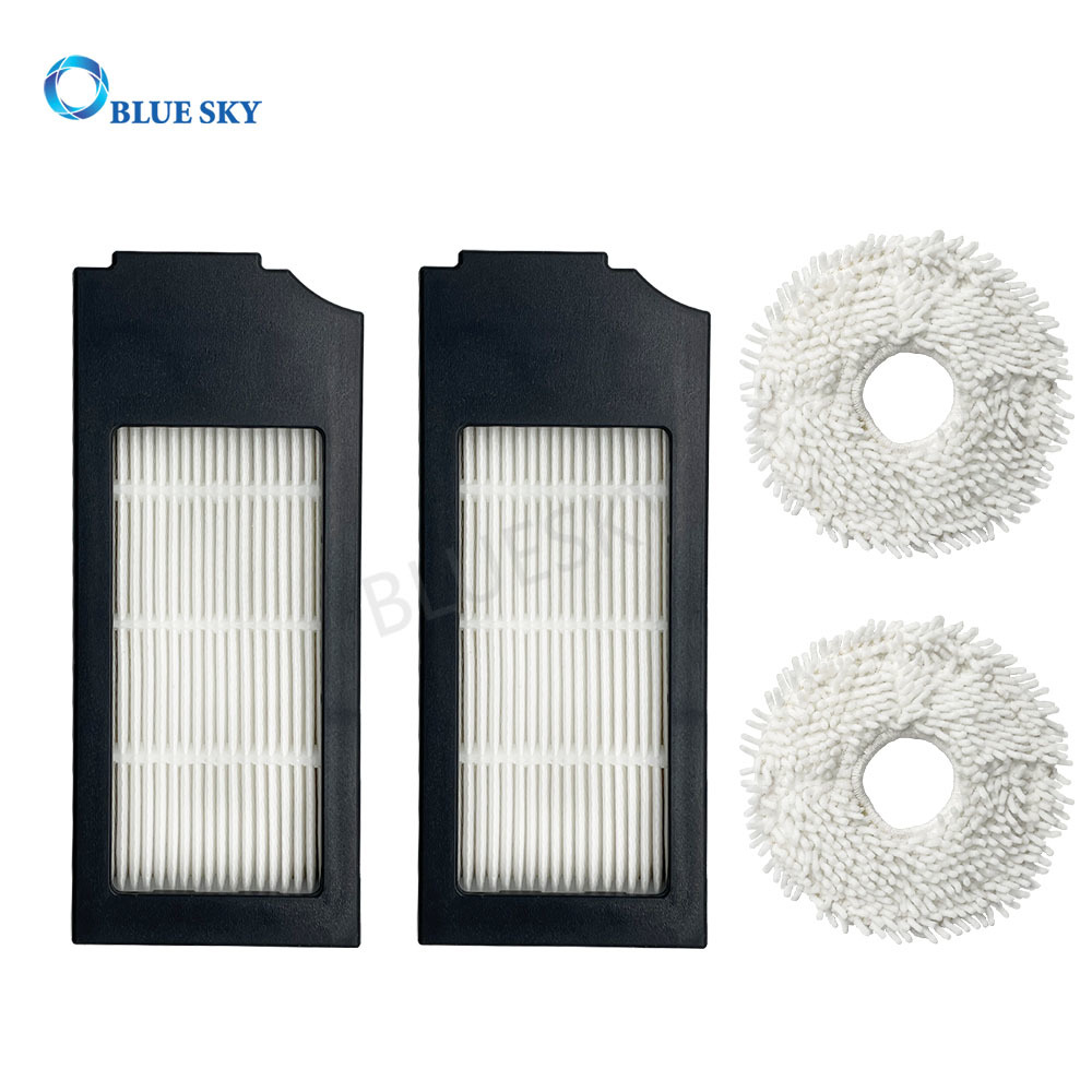 Replacement Robotic Vacuum Cleaner Accessories HEPA Filter Mop Pads for Ecovacs Deebot X1 Series Turbo Omni