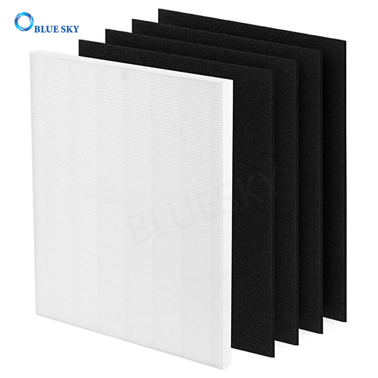 H13 True HEPA Replacement Filter D4 + 4 Activated Carbon Filter for Winix D480 Air Purifier Part 1712-0100-00