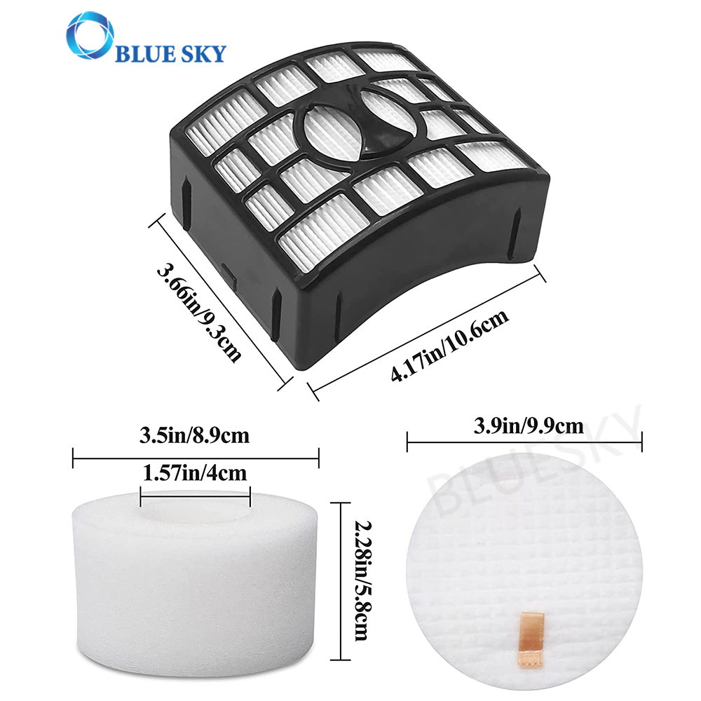 Replacement Vacuum Cleaner HEPA Filter Kit for Sharks NV600 NV700 UV700 NV771 Part # XHF600 XFF600